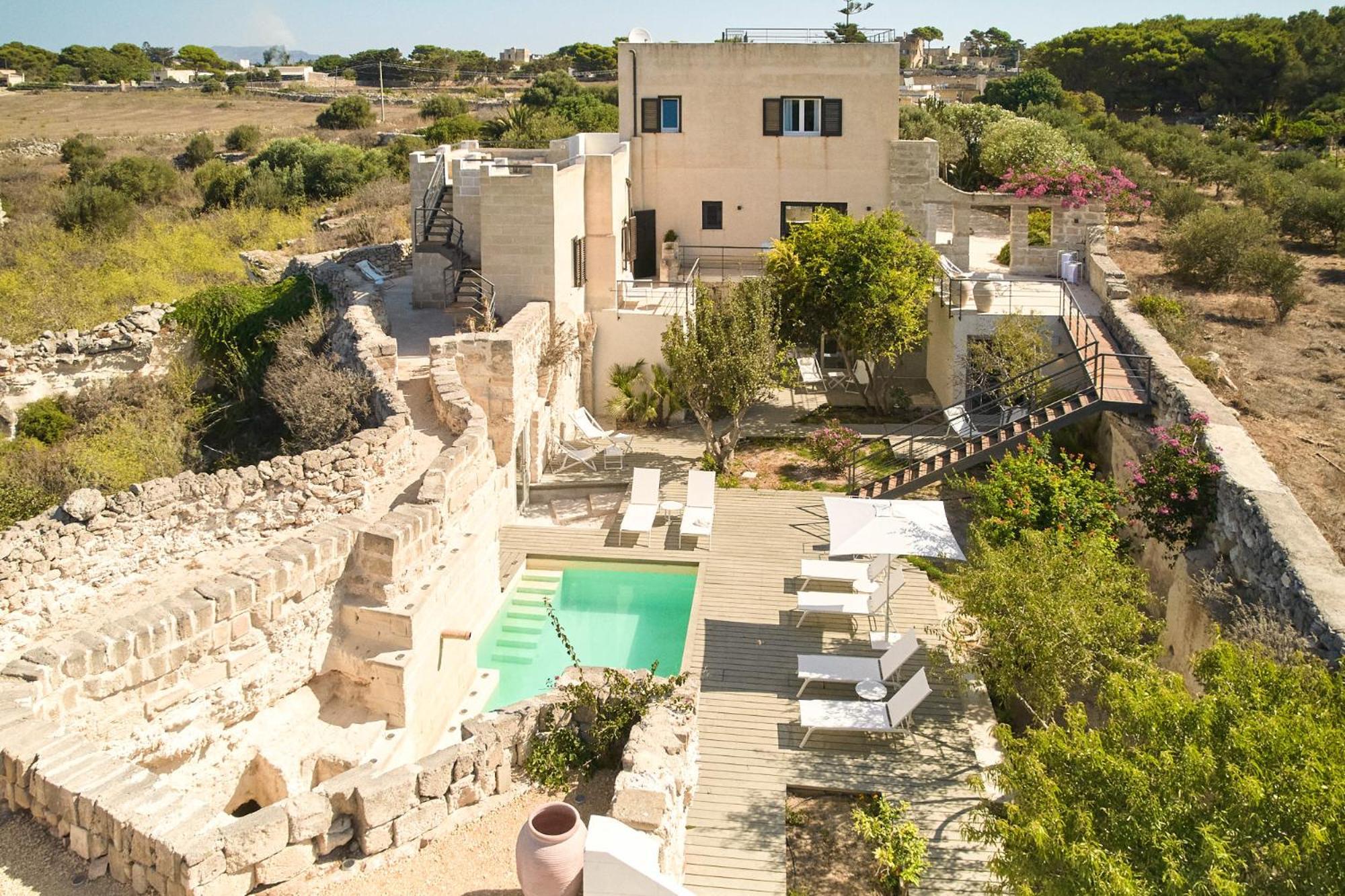 Villa Rocce Bianche ฟาวีญานา ภายนอก รูปภาพ