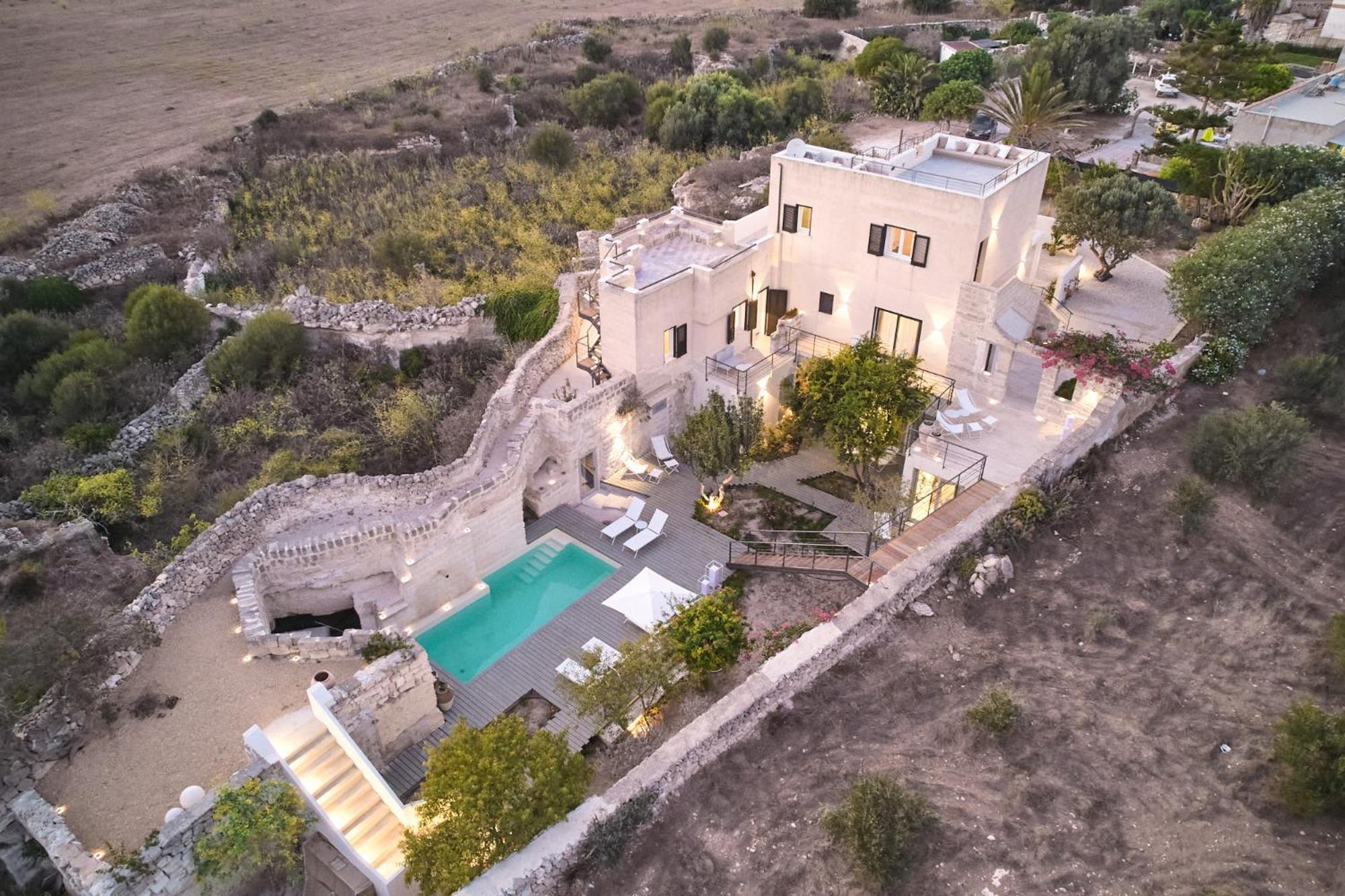 Villa Rocce Bianche ฟาวีญานา ภายนอก รูปภาพ